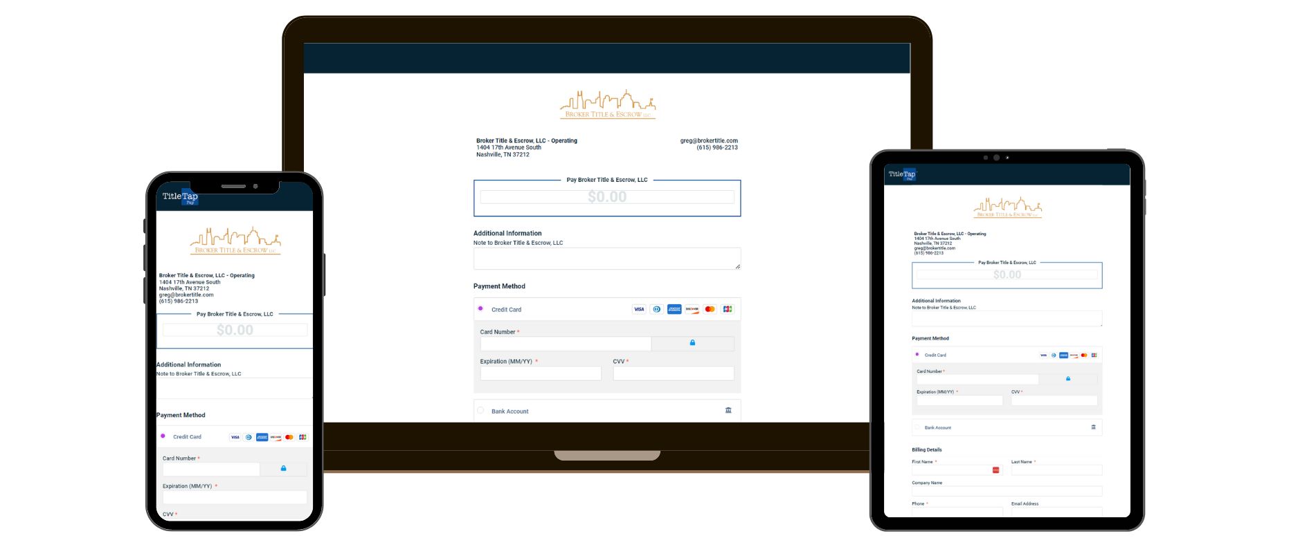 Broker Title & Escrow - TitleTap Pay Broker Title & Escrow - TitleTap Pay